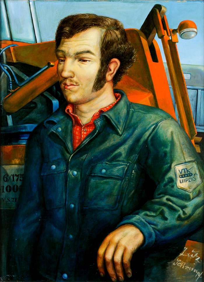 Portrait eines Arbeiters erstellt 1971